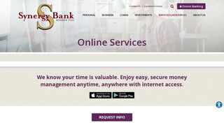 Online Services | Synergy Bank - Houma, LA - Thibodaux, LA ...