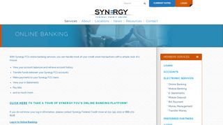 Online Banking | Synergy Federal Credit Union