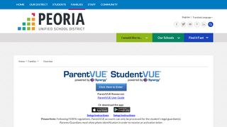 ParentVUE / Overview - Peoria Unified School District