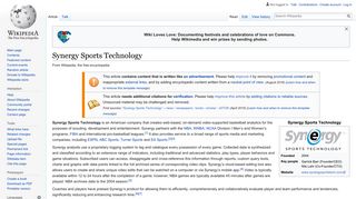 Synergy Sports Technology - Wikipedia