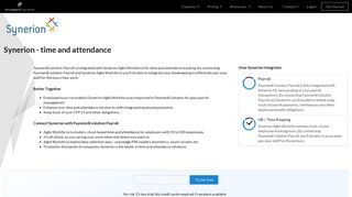 Synerion Time and Attendance Tracking integration with ...