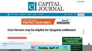 Corn farmers may be eligible for Syngenta settlement | Local News ...