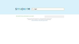 Synonyms and Antonyms for login | Synonym.com