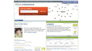 Thinkmap Visual Thesaurus - An online thesaurus and dictionary of ...