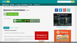 Synovus Connections 2.0.4 Free Download