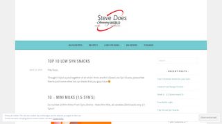 Top 10 Low Syn Snacks – Steve Does Slimming World