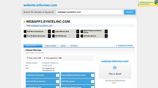 webapp3.syntelinc.com at WI. Outlook Web App - Website Informer