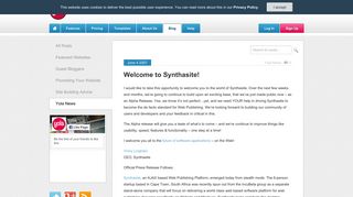 Welcome to Synthasite! | Yola