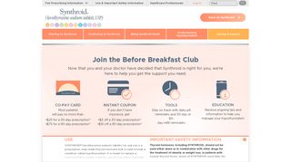 Join the Before Breakfast Club - Synthroid