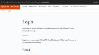 Login - Syracuse University