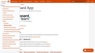 Blackboard App - Answers - Syracuse University
