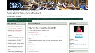Help with Blackboard - Teaching Online Classes - Research Guides at ...