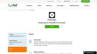OneLogin Help Desk Integration | SysAid