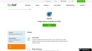 OKTA Help Desk Integration | SysAid