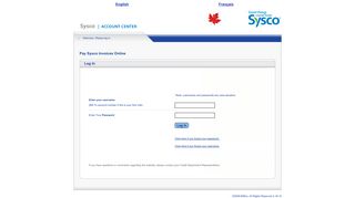 Sysco Canada Payment Hub