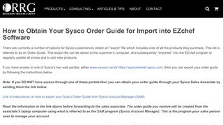 Export Your Sysco Order Guide from the eSysco or Sysco Market ...