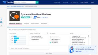 Sysomos Heartbeat Reviews & Ratings | TrustRadius
