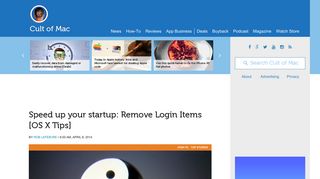 Speed up Mac startup: Remove login items [OS X Tips] - Cult of Mac
