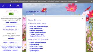 Online Requests - Saxonbrook Medical