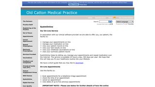 Old Catton Medical Practice - SystmOnline