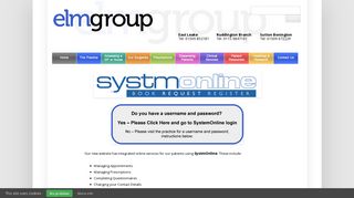 SystemOnline login | ELM Group