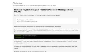 Remove “System Program Problem Detected” Messages From Ubuntu ...