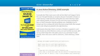 A Java Active Directory JAAS example | alvinalexander.com