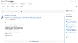 Other way to specify java.security.auth.login.config??? - JBoss ...
