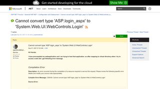 Cannot convert type 'ASP.login_aspx' to 'System.Web.UI.WebControls ...