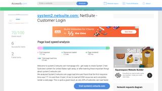 Access system2.netsuite.com. NetSuite - Customer Login