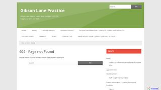 Online Appointments and Prescriptions | Gibson Lane Practice ...