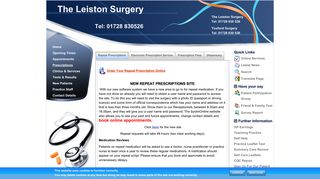 The Leiston Surgery - How to order your repeat medications from the ...