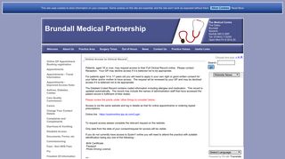 Brundall Medical Partnership - Online Access to Clinical Record