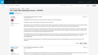 Can't Login After Updating Firmware - AF24HD - Ubiquiti Networks ...
