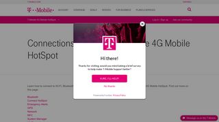 Connections & network: T-Mobile 4G Mobile HotSpot - T-Mobile Support