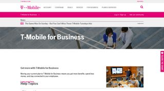 T-Mobile for Business | T-Mobile Support