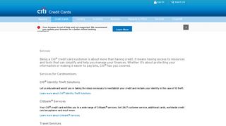 Credit Card Services - Citi.com