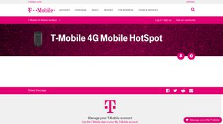 T-Mobile 4G Mobile HotSpot | T-Mobile Support