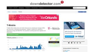 T-Mobile USA down? Current outages and problems | Downdetector