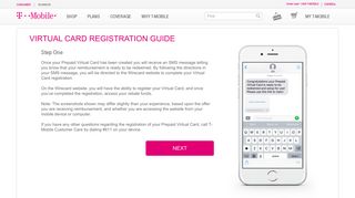virtual card registration guide - T-Mobile Carrier Freedom