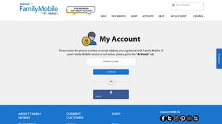 My Account | Sign In | Family Mobile