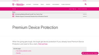 Premium Device Protection | T-Mobile Support