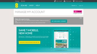 My T-Mobile Login - Mobile Phone Services - T-Mobile - Personal - EE