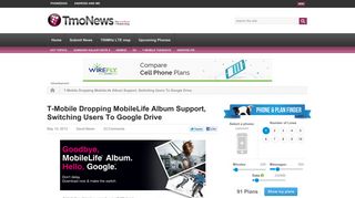 T-Mobile Dropping MobileLife Album Support, Switching Users To ...