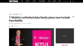 T-Mobile's unlimited data family plans now include free Netflix - The ...