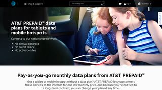 Prepaid Mobile Hotspot & Tablet Data Plans - AT&T PREPAID