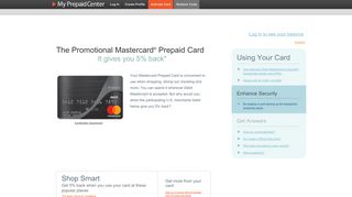 The Promotional Mastercard ® Prepaid Card - MyPrepaidCenter.com