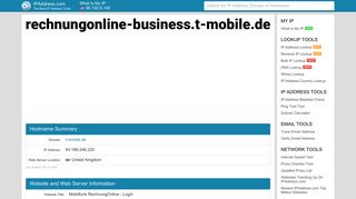 Mobilfunk RechnungOnline - Login | IPAddress.com