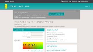 Payments & top-ups - Mobile Phone Services - T-Mobile - EE