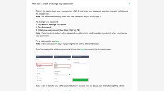 Changing your email address and password - Help Center | LINE